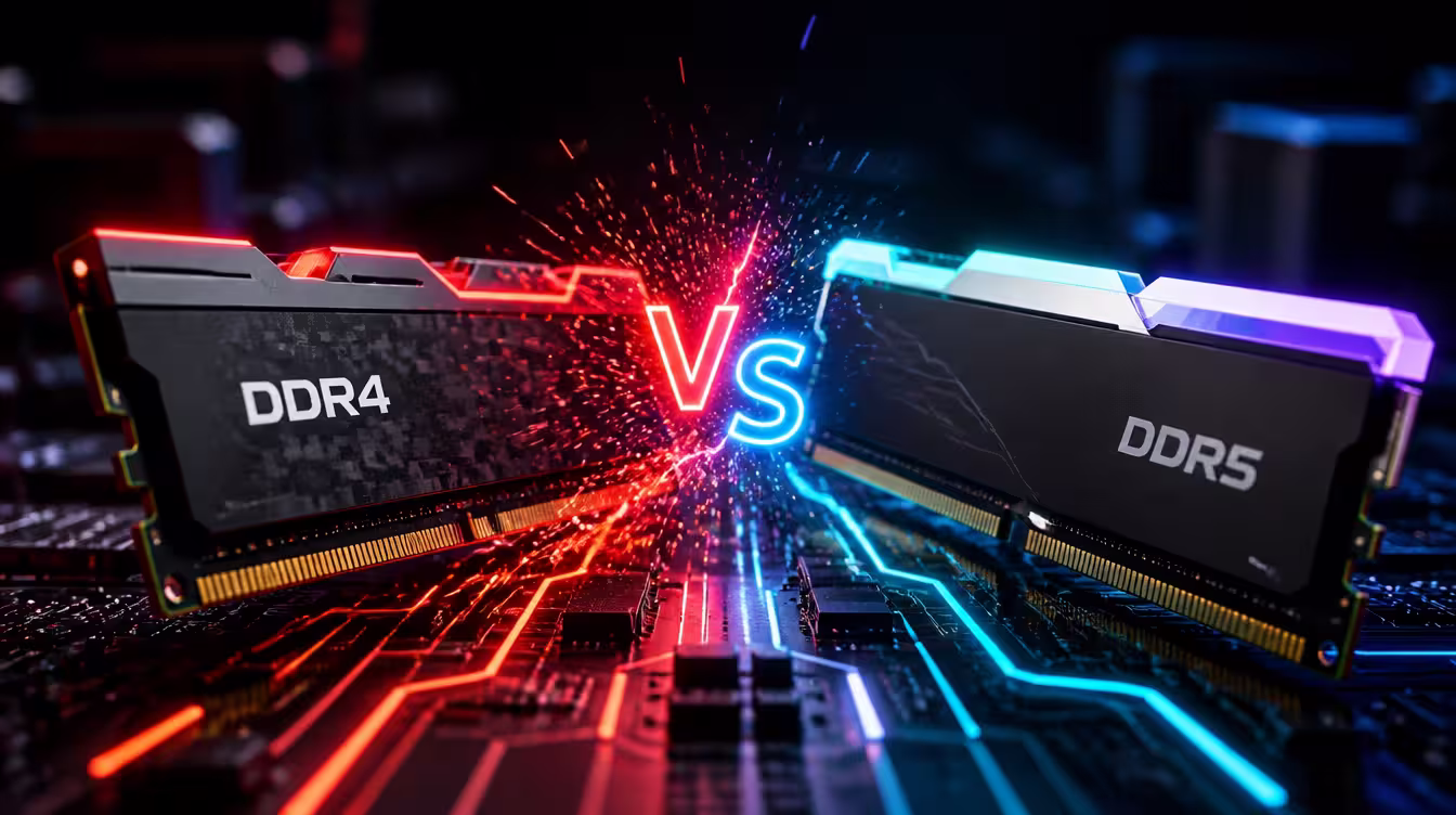 Qual a diferença entre DDR4 e DDR5?